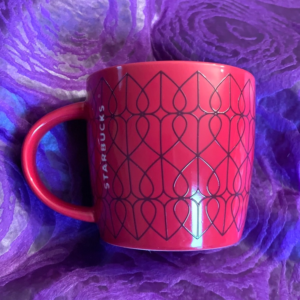 Starbucks Valentines mug with hearts 2013, pretty!
